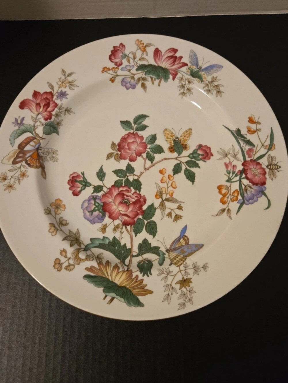 Wedgwood Floral Platter Wall Decor. Server Charnwood Chop Plate 13" W-D 3984